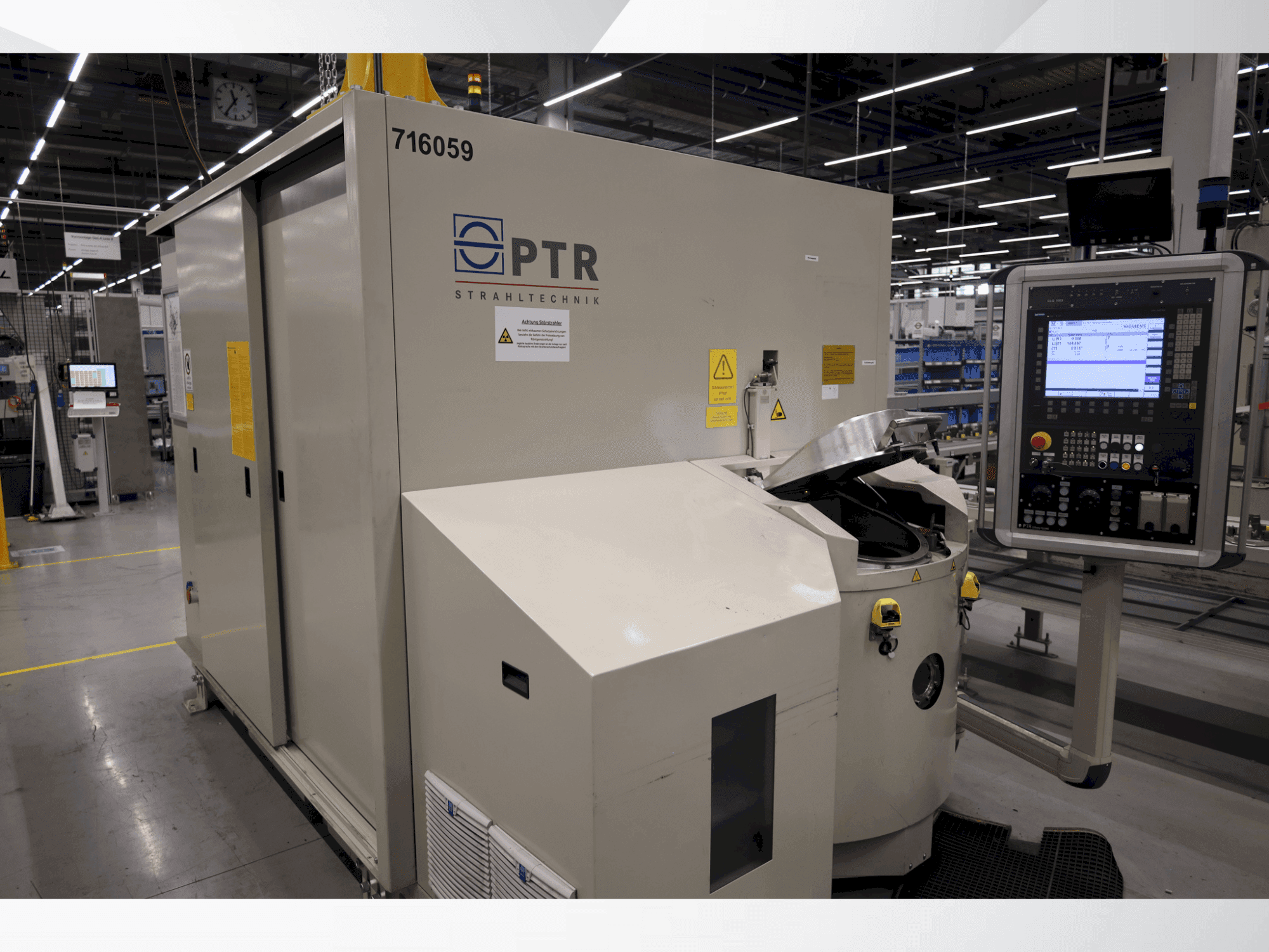 A PTR Strahltechnik EBW PS 4-1 60-6 CH gép elölnézete