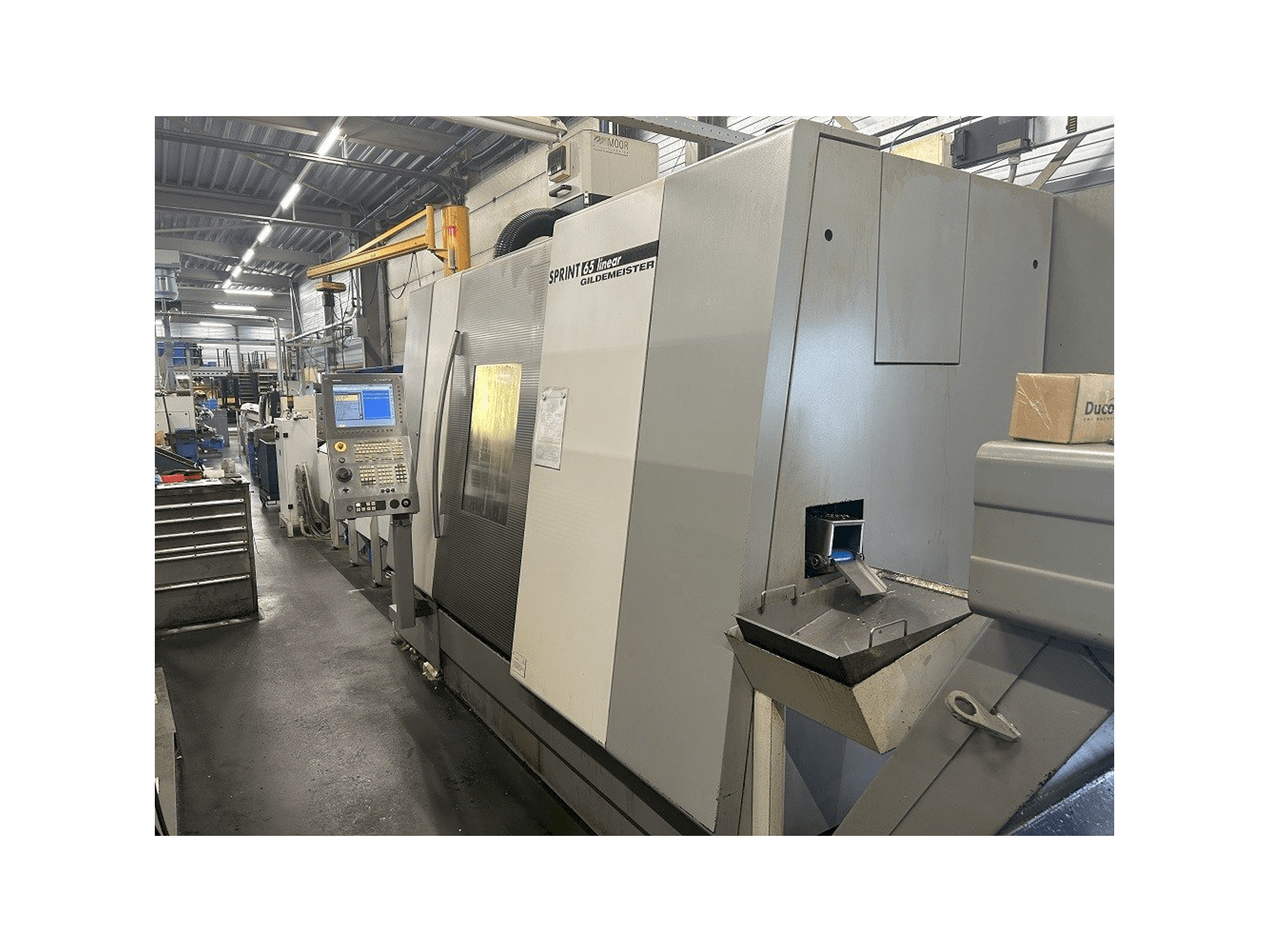 A Gildemeister sprint 65 linear gép elölnézete