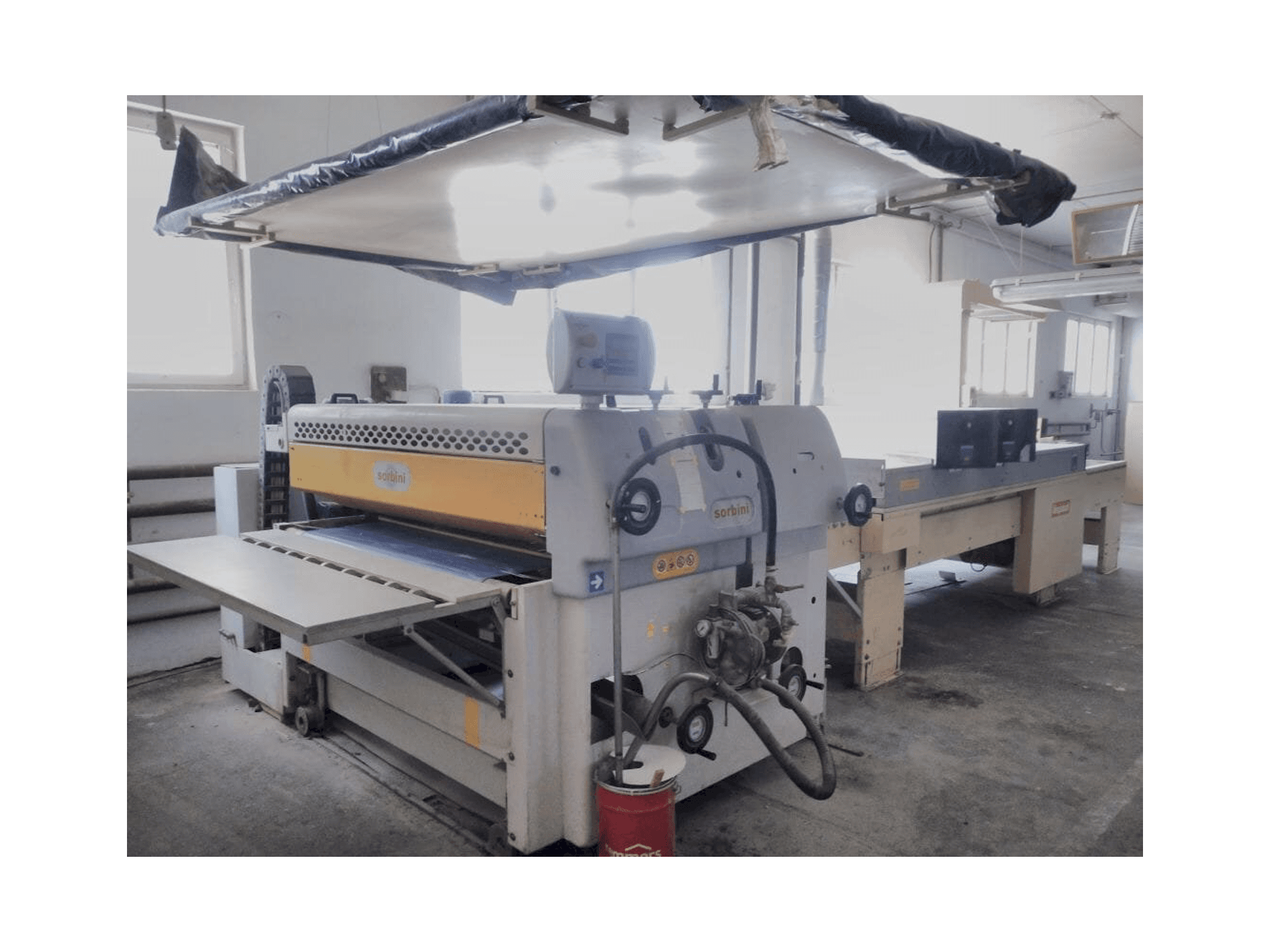 A SORBINI smartcoater sp1 gép elölnézete