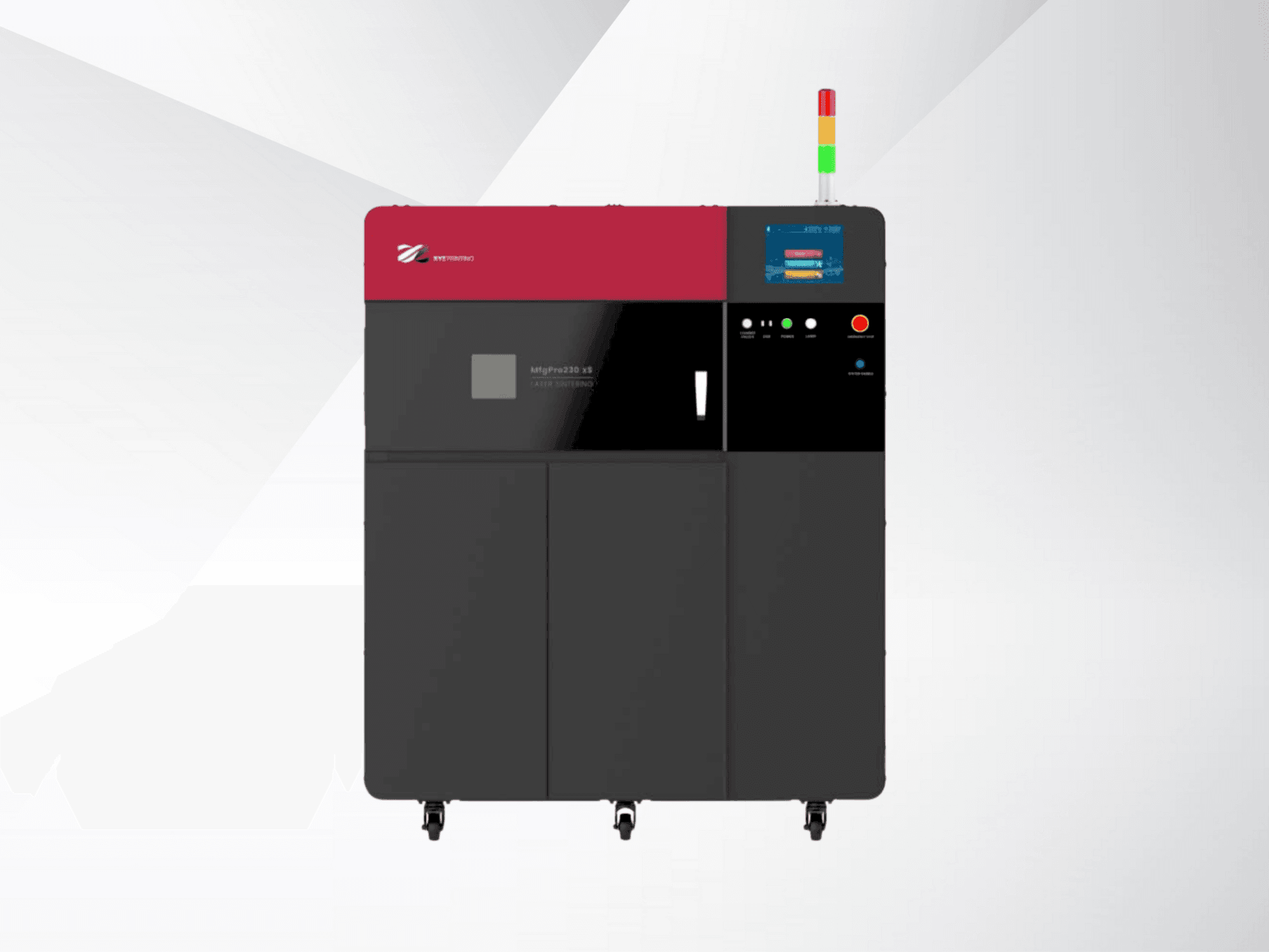 A XYZprinting MfgPro230 xS gép elölnézete
