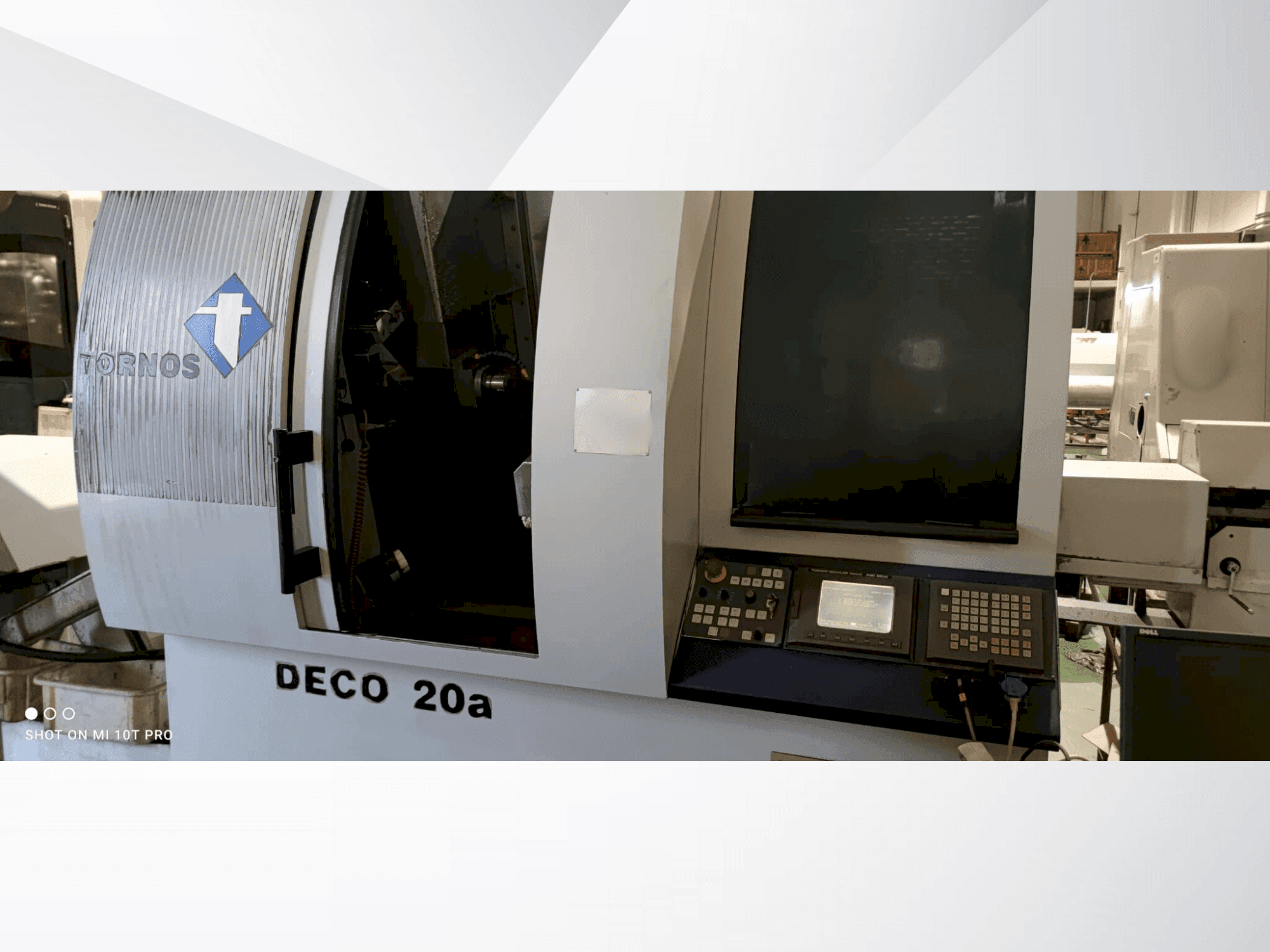 A Tornos-Bechler Deco 20a gép elölnézete