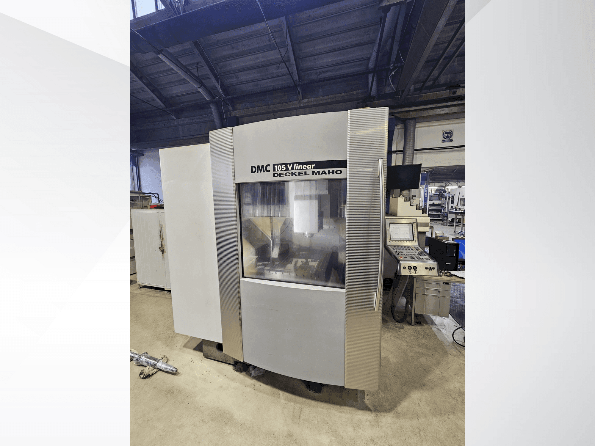 A DECKEL MAHO DMC 105 V linear gép elölnézete