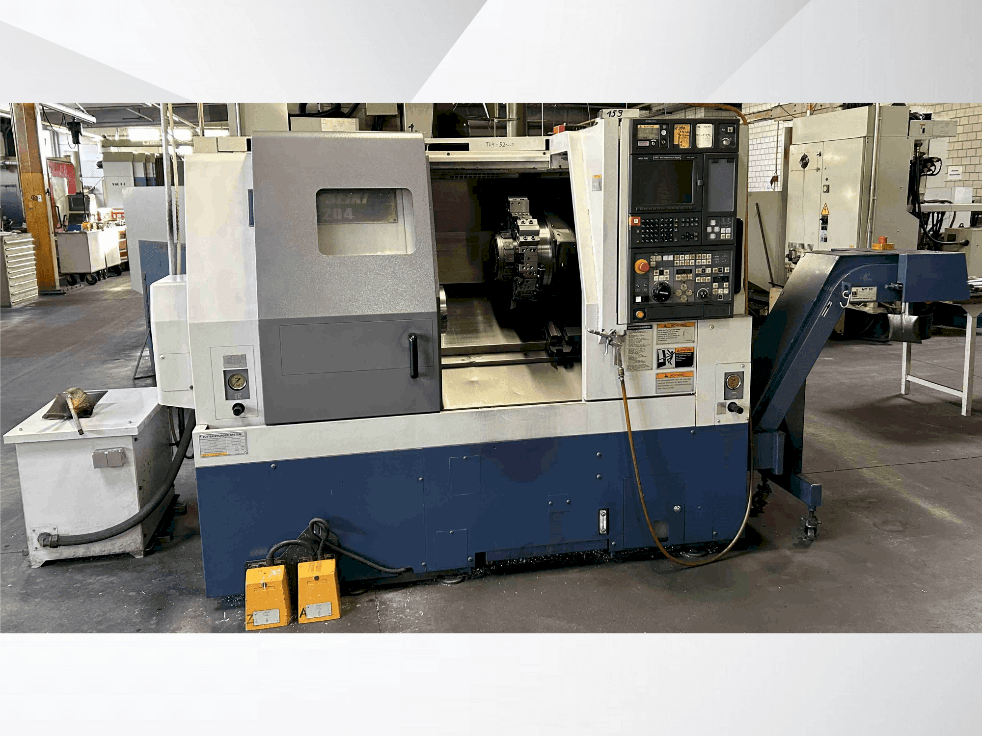 A MORI SEIKI SL-204 MC gép elölnézete