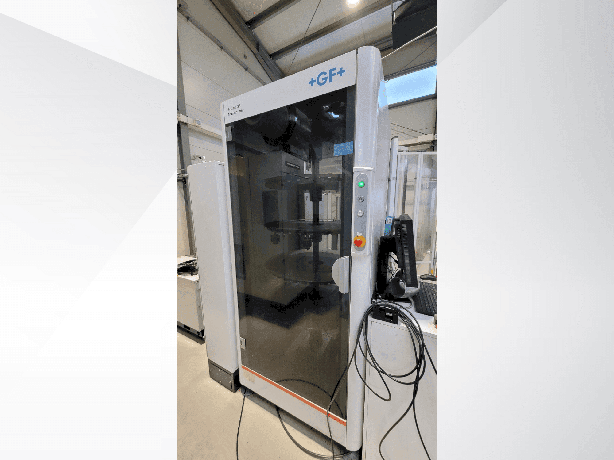 A +GF+ System 3R transformer gép elölnézete