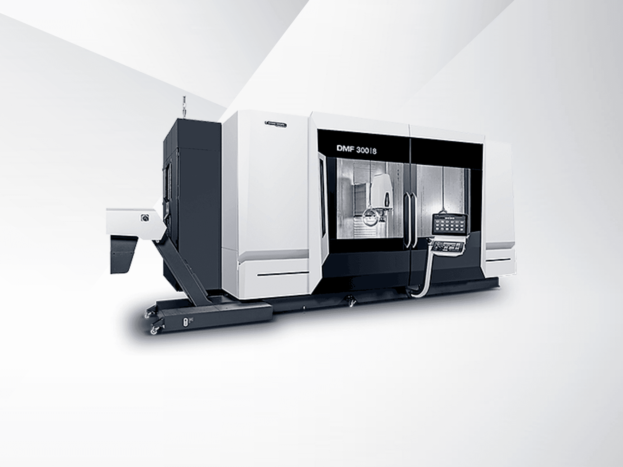A DMG MORI DMF 300-8 gép elölnézete