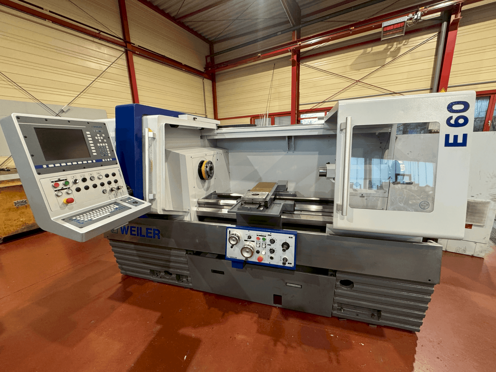A Weiler E 60x1000 gép elölnézete