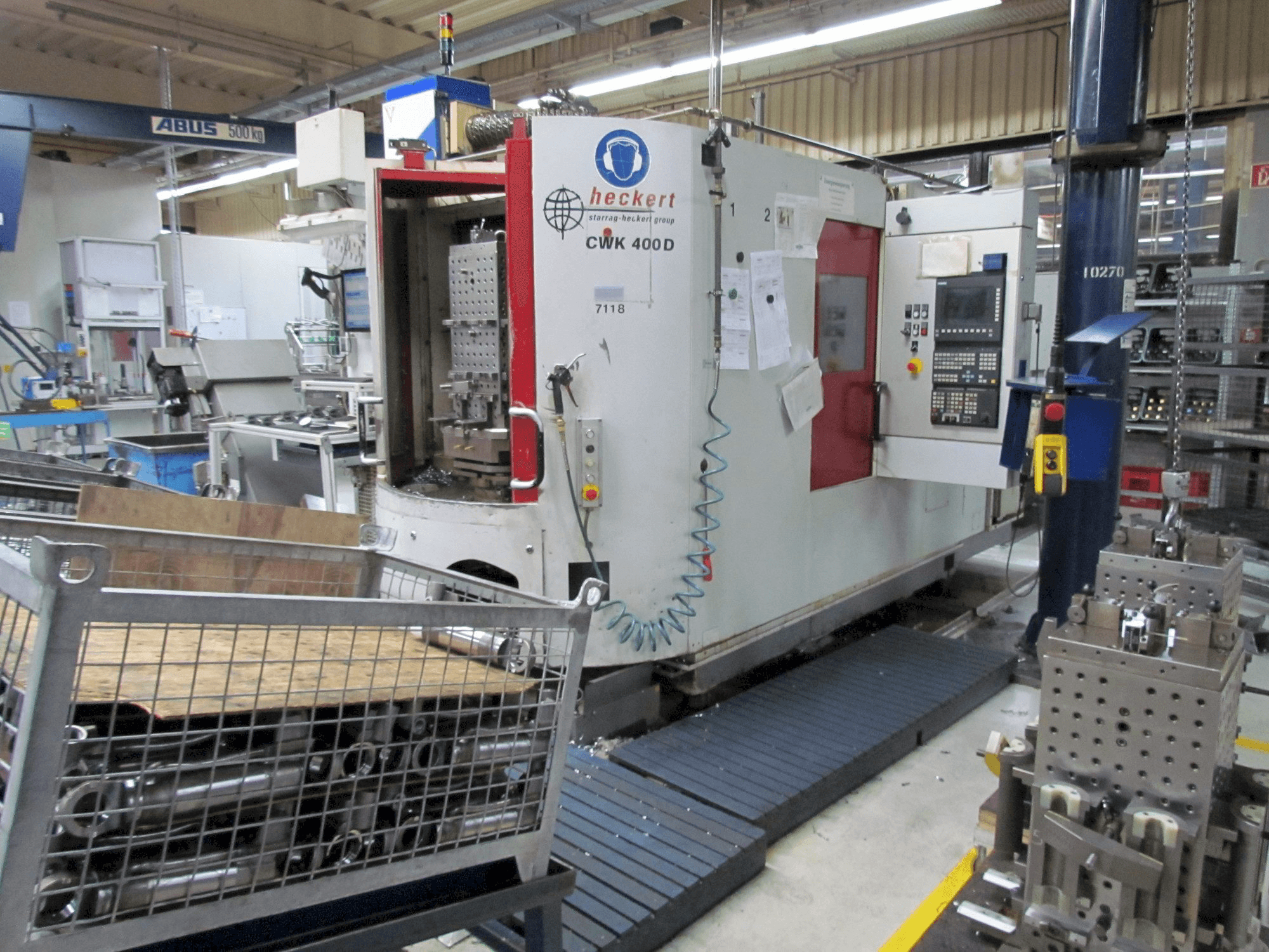 A Heckert CWK 400 D gép elölnézete