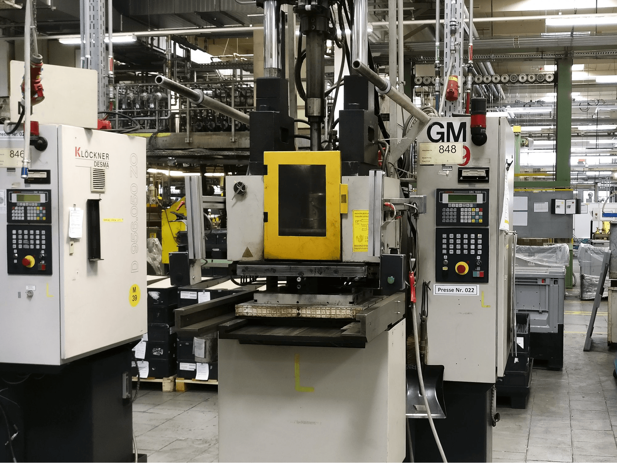 A Kloeckner Desma 956.050 gép elölnézete