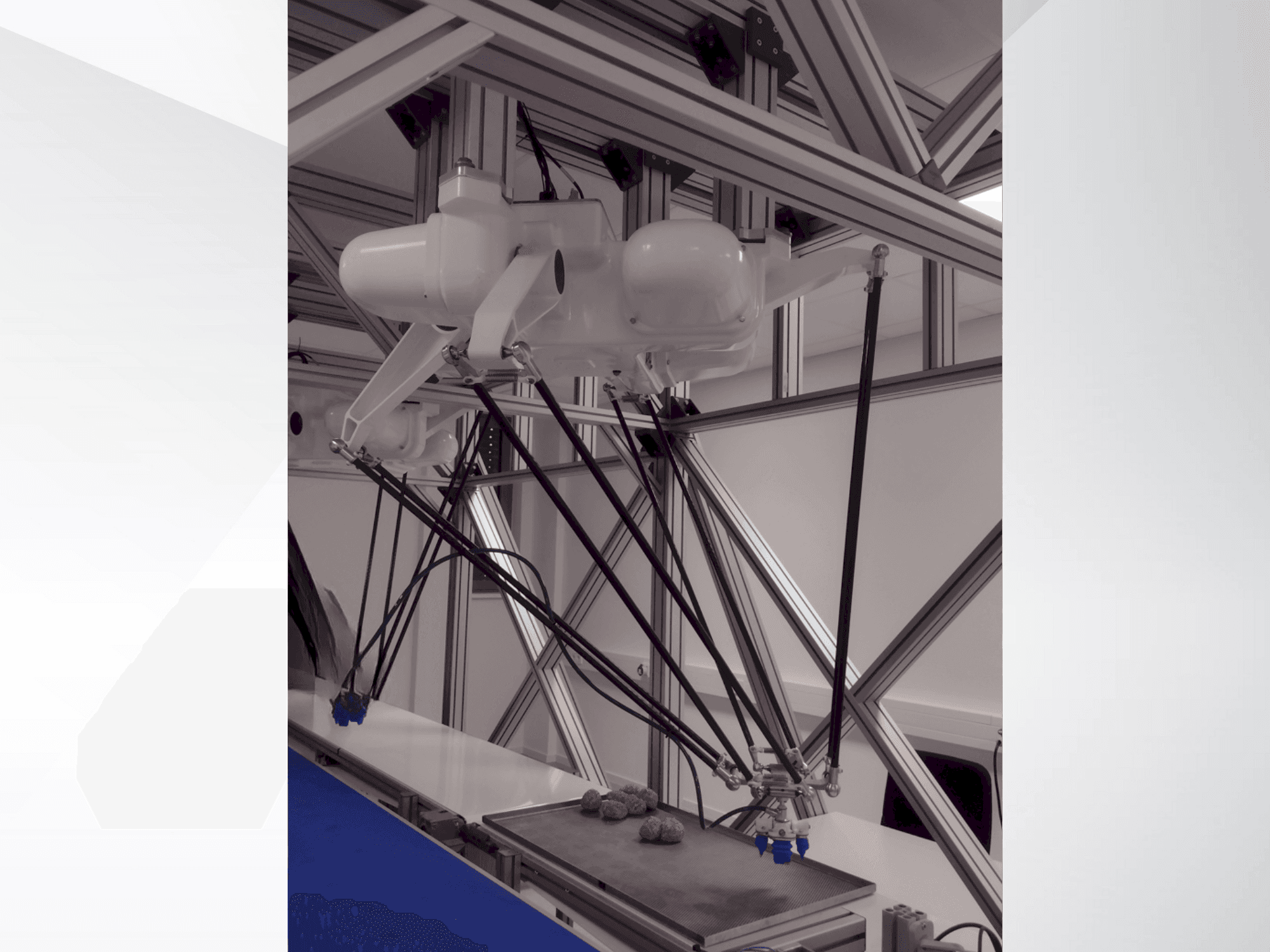 A OMRON Quattro 800HS with Platform P30 gép elölnézete