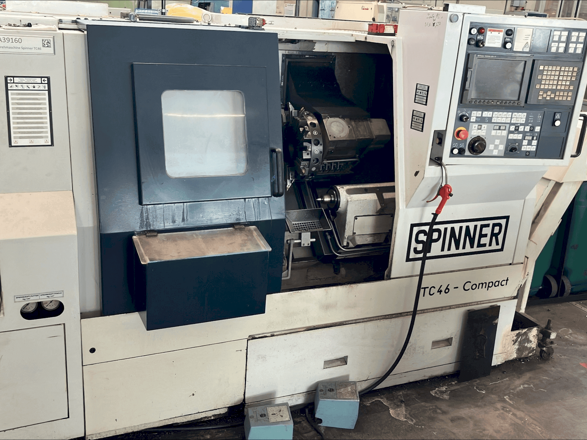 A SPINNER TC46-COMPACT gép elölnézete
