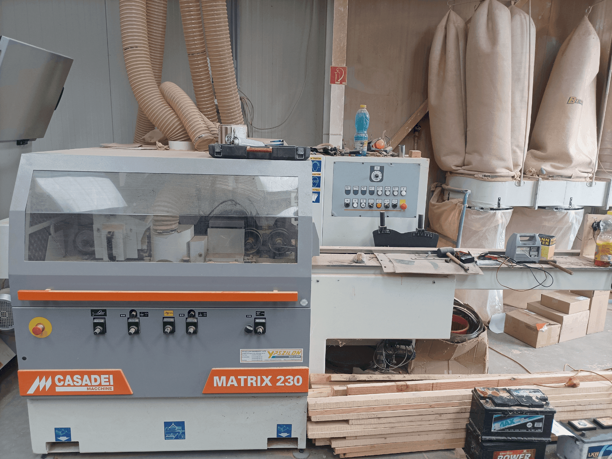 A CASADEI MATRIX 230 (2018) gép elölnézete