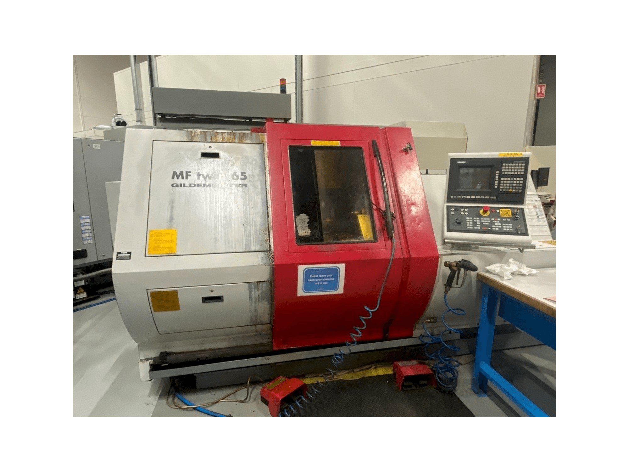 A Gildemeister MF65 Twin gép elölnézete