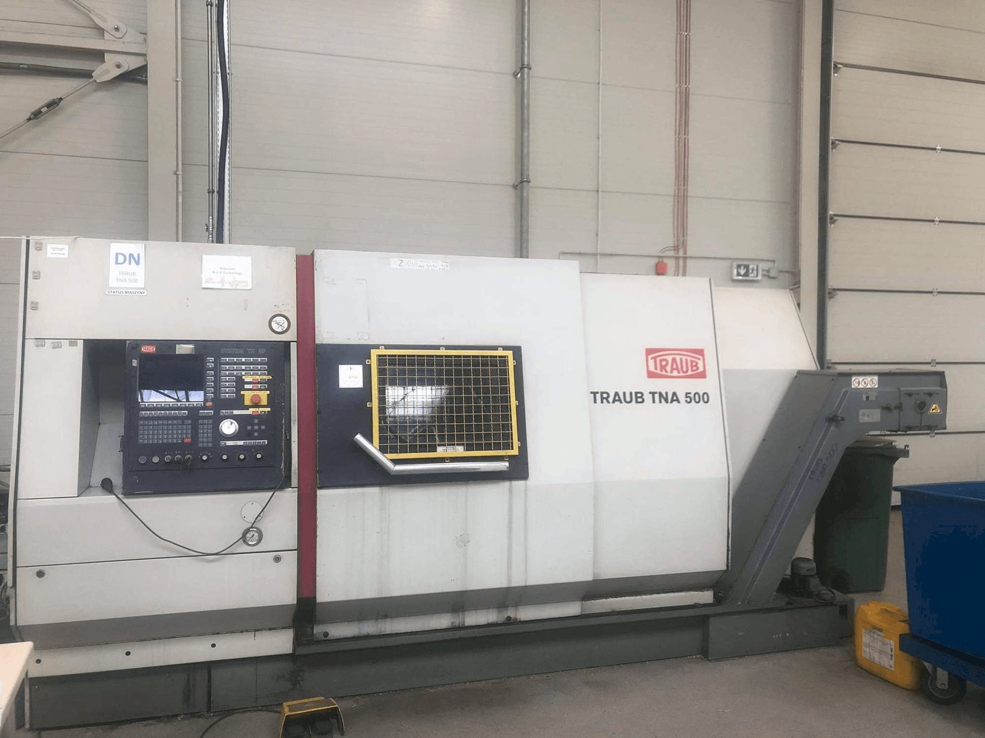 A TRAUB TNA 500/600 gép elölnézete