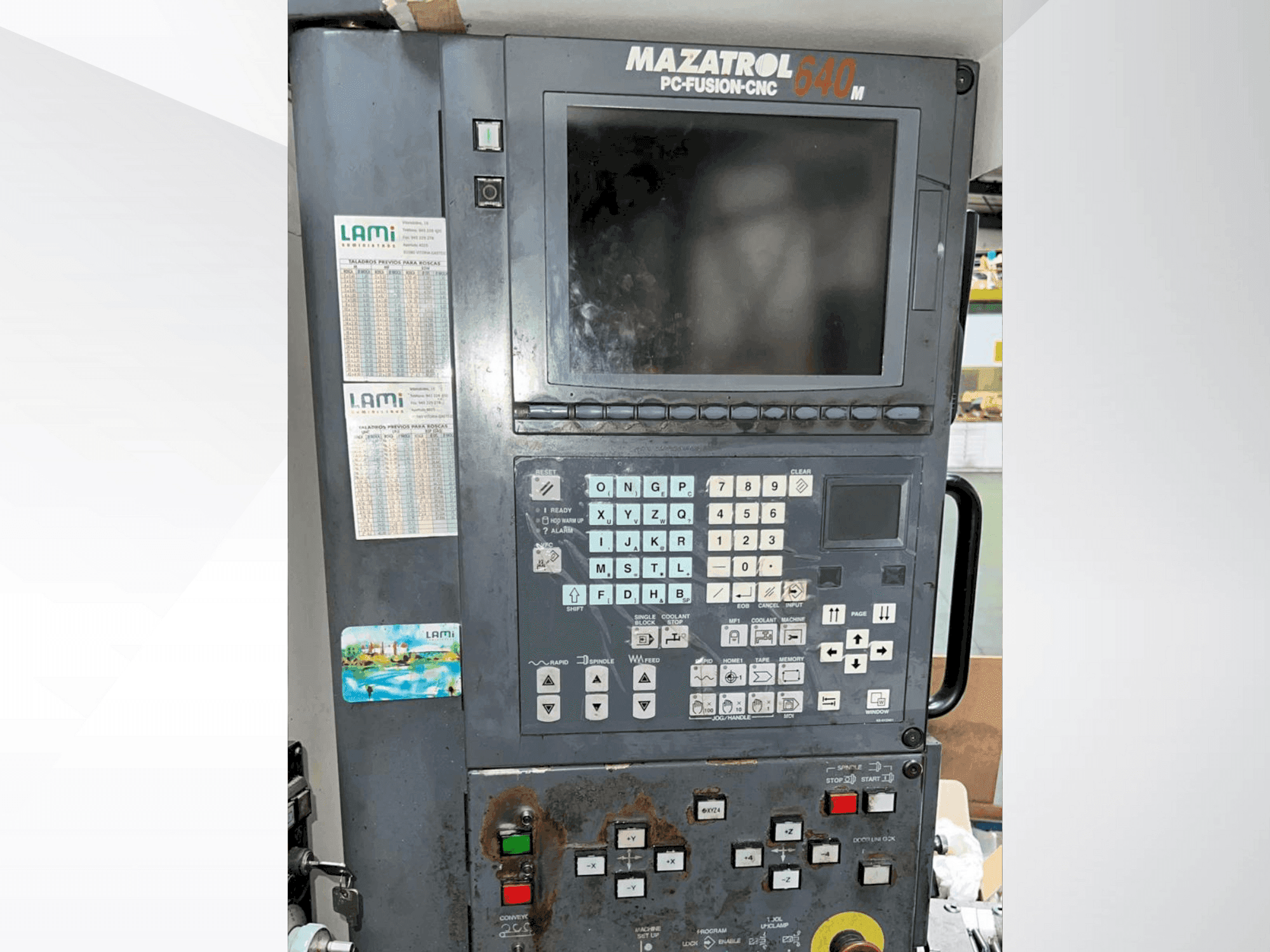 A Mazak VTC-B gép vezérlőegysége