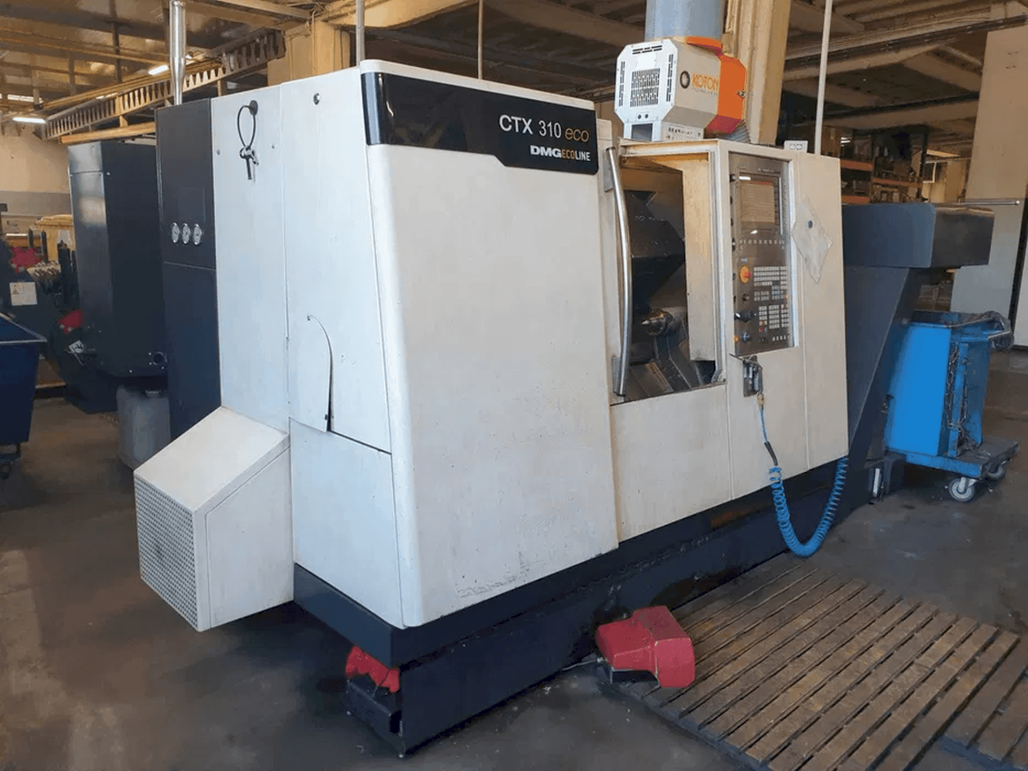 A DMG CTX 310 eco gép elölnézete